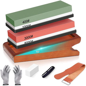 Sharpening Stone Kit with Angled Base